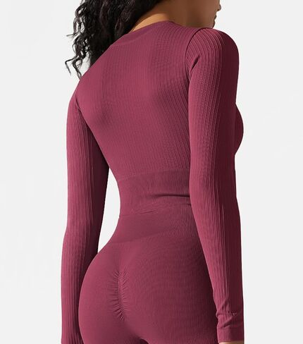 Orolay Women's Athletic Full Zip Jacket Long Sleeve Workout Tops Slim Fit Running Shirts in Saudi Arabia