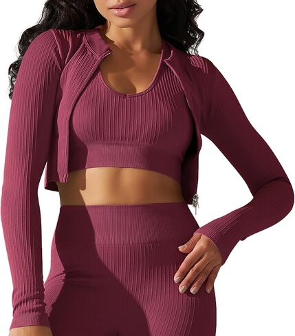 Orolay Women's Athletic Full Zip Jacket Long Sleeve Workout Tops Slim Fit Running Shirts in Saudi Arabia