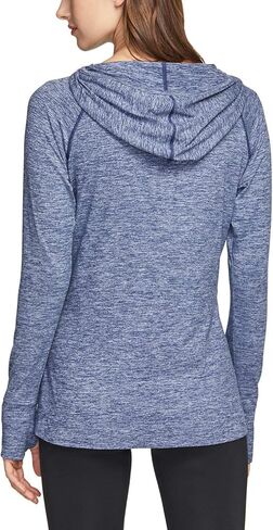 سترة بغطاء للرأس بأكمام طويلة للسيدات من TSLA، سويت شيرت رياضي خفيف الوزن، تي شيرت بغطاء للرأس للأداء النشط in Kuwait