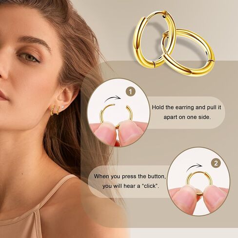 LOREMOW 18G 8Pairs Surgical Steel Earrings Set for Women Men Stud Earrings for Sensitive Ears Hypoallergenic Huggie Hoop Earrings Opal CZ Cartilage Helix Flat Back Earrings for Multiple Piercing in Saudi Arabia