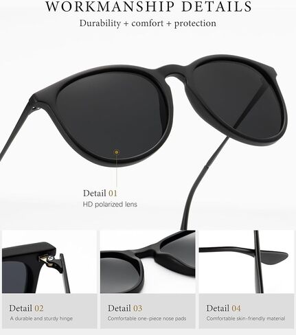 KALIYADI Sunglasses Womens Polarized Womens-Sunglasses: Trendy Sun Glasses with UV400 Retro Style for Party Beach Shopping in Kuwait