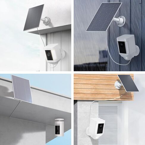 Solar Panel for Ring Camera, Camera Solar Panel Charger for Ring Stick Up Cam Battery, Spotlight Cam Battery 13ft Charger Cable in Kuwait