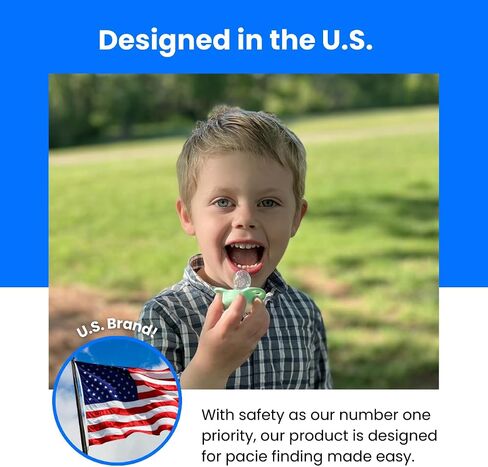 TechBaby Solutions - Trackable Pacifier - Compatible with AirTag and Tile Sticker - Baby Pacifier - High Tech & Eco Friendly - Ergonomic Design - Trackie Pacie - 6mon+ in Saudi Arabia