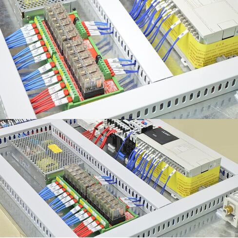Jienk DC 24V Control 8 SPDT 16Amp Pluggable Power Relay, Compatible with PNP NPN C45 DIN Rail Mount 4 Channels 1NO+ 1NC Relay Module, G2R-1-E in Saudi Arabia