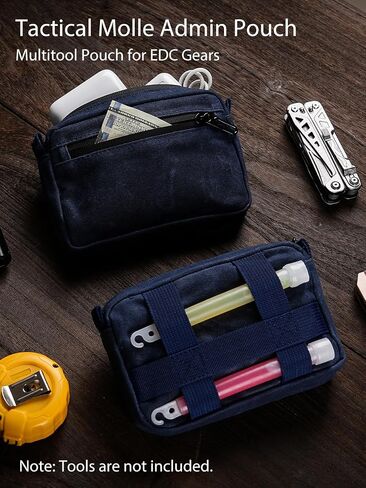 Sayram SP7/SP8 EDC Belt Pouch - Waxed Canvas With Zipper, Waist Pack for Men, Anti-Theft Pickpocket Organizer for Daily Use in Saudi Arabia