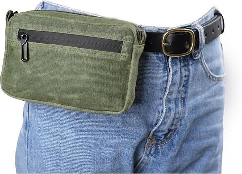 حقيبة حزام Sayram SP7 EDC، حقيبة حزام قماش مشمع مع سحاب، حقيبة EDC للرجال، حزمة الخصر للحزام، حقيبة تنظيم حزام EDC مضادة للسرقة للاستخدام اليومي in Kuwait