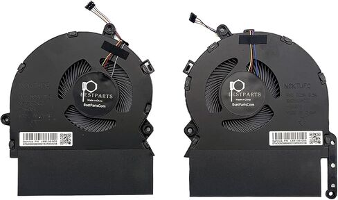 BestParts New CPU+GPU Cooling Fan Replacement for HP Spectre X360 15'' (i7-10750H, GTX1650Ti) 15-EB 15t-EB TPN-Q226 Series, P/N: M00226-001 M00227-001, L68136-005 DC5V 0.5A in Saudi Arabia