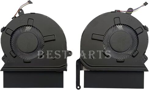 BestParts New CPU+GPU Cooling Fan Replacement for HP Spectre X360 15'' (i7-10750H, GTX1650Ti) 15-EB 15t-EB TPN-Q226 Series, P/N: M00226-001 M00227-001, L68136-005 DC5V 0.5A in Saudi Arabia