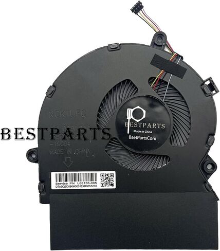 BestParts New CPU+GPU Cooling Fan Replacement for HP Spectre X360 15'' (i7-10750H, GTX1650Ti) 15-EB 15t-EB TPN-Q226 Series, P/N: M00226-001 M00227-001, L68136-005 DC5V 0.5A in Saudi Arabia