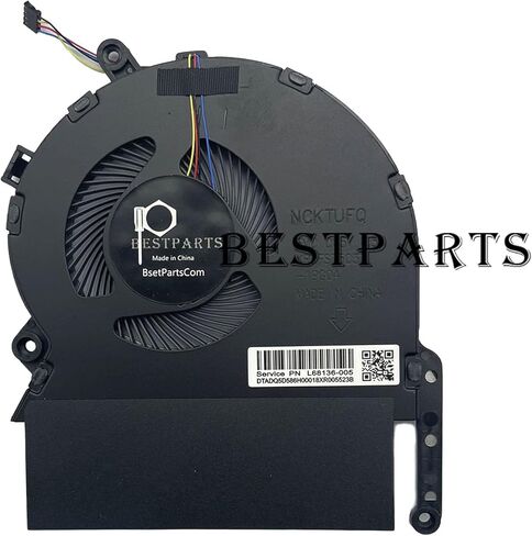 BestParts New CPU+GPU Cooling Fan Replacement for HP Spectre X360 15'' (i7-10750H, GTX1650Ti) 15-EB 15t-EB TPN-Q226 Series, P/N: M00226-001 M00227-001, L68136-005 DC5V 0.5A in Saudi Arabia