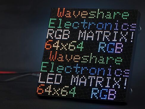 لوحة مصفوفة LED ملونة كاملة 64 × 32 2048 RGB مقاس 2.5 مم P2.5، عرض النص/الصورة الملونة/الرسوم المتحركة، سطوع قابل للتعديل، تصميم قابل للتسلسل، متوافق مع Raspberry Pi / Raspberry Pi Pico / ESP32 in Saudi Arabia