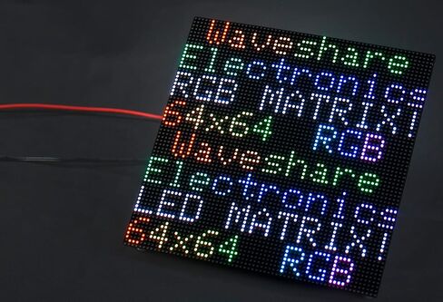 لوحة مصفوفة LED ملونة كاملة 64 × 32 2048 RGB مقاس 2.5 مم P2.5، عرض النص/الصورة الملونة/الرسوم المتحركة، سطوع قابل للتعديل، تصميم قابل للتسلسل، متوافق مع Raspberry Pi / Raspberry Pi Pico / ESP32 in Saudi Arabia