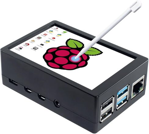 حافظة حماية Hosyond ABS لجهاز Raspberry Pi 4B مع شاشة LCD تعمل باللمس مقاس 3.5 بوصة وشاشة 480x320 SPI TFT in Kuwait