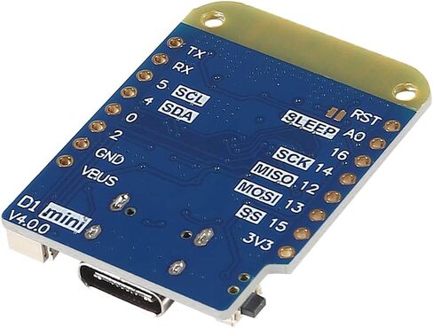 AITRIP 10 قطع WeMos D1 Mini V4.0.0 Type-C USB WiFi إنترنت الأشياء على أساس ESP8266 4 ميجابايت متوافق مع Arduino MicroPython Nodemcu in Saudi Arabia