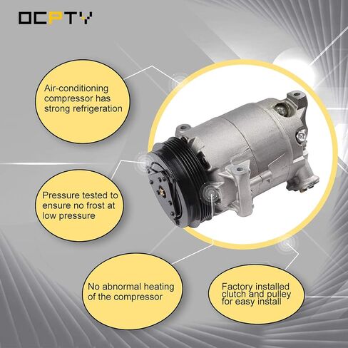 OCPTY Air Conditioning Compressor CO 20741C for Chevy Cavalier Cobalt HHR Malibu for Pontiac G5 G6 for Pursuit for Sunfire for Saturn Aura Ion 2.0L 2.2L 2.4L 2002-2013 in Saudi Arabia