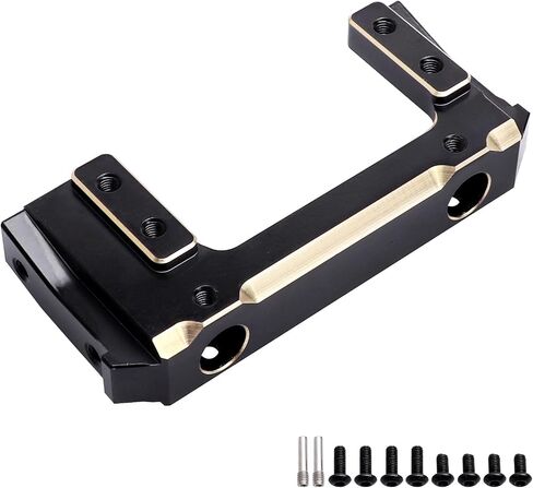 Hobbypark Brass Front Bumper Mount Servo Mounting Bracket Stand Counterweight Compatible with Axial SCX10 II Upgrades 90046 90047 1/10 RC Crawler in Saudi Arabia