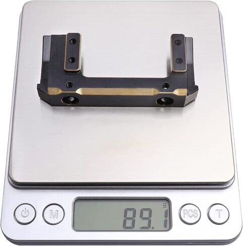 Hobbypark Brass Front Bumper Mount Servo Mounting Bracket Stand Counterweight Compatible with Axial SCX10 II Upgrades 90046 90047 1/10 RC Crawler in Saudi Arabia