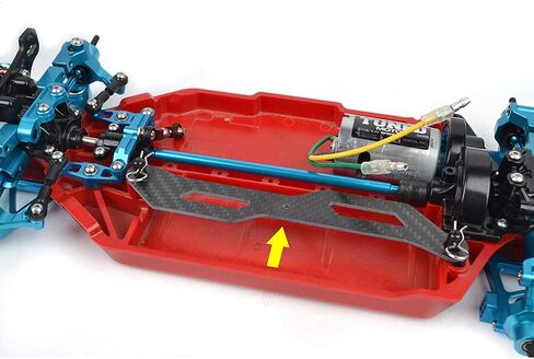 لوحة تركيب بطارية من ألياف الكربون لترقيات Tamiya TT-02 TT02 in Kuwait