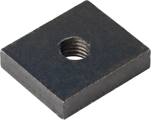 20 Pcs Rectangular Nuts with 3/8"-16 Threaded Hole, 1-3/8"x1-1/8", Flat Washer Fastener, Thickness 7.7mm, Carbon Steel in Saudi Arabia