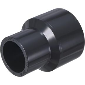 M METERXITY عبوة واحدة من تركيب الأنابيب المخفض UPVC، 1-1/2 بوصة × 1 بوصة جدول موصل اقتران مخفض 80 موصل توصيل أنابيب مستقيم PVC لخط المياه [رمادي] in Kuwait