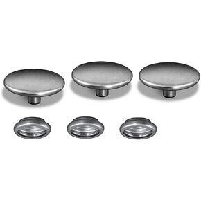 50 Piece 100% Stainless Steel Snap Fastener, Cap & Socket Only, Marine Grade, 5/8" Cap, 25 Ea Pc. in Kuwait
