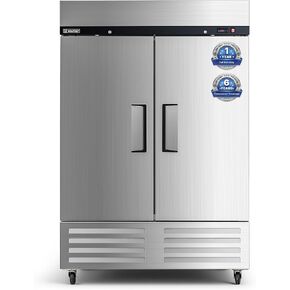 Wilprep 81" Stainless Steel Commercial Refrigerator, 54.9 cu. ft. UL Certified Triple-Door Cabinet Refrigerator, Swing Door Commercial Fridge with 12 Adjustable Shelves for Restaurant Bar Kitchen in Saudi Arabia