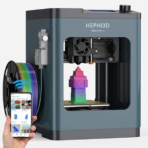 TINA2 Plus 3D Printer with WiFi Cloud, HEPHI3D DIY 3D Printers 250mm/s High Speed, Auto Leveling Mini 3D Printer for Beginners and Kids, Fully Assembly 3D Printers Open Source for Home, Office, School in Saudi Arabia