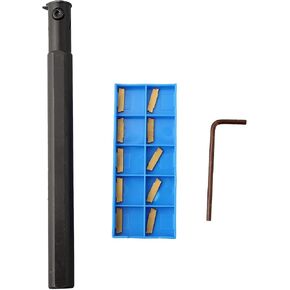 FABULETTA MGIVR 2016-1.5 Internal Grooving Tool Holder with 10pcs MGMN150 Carbide Inserts, Alloy Steel Boring Bar for CNC Lathe Semi-Finishing and Finishing, 16mm Shank x 160mm Length in Saudi Arabia