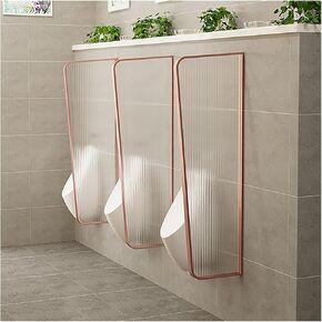 Men's Public Toilet Partition, Wall-Mounted Urinal Screen Toilet Partition, Urinal Partition, Toilet Protection Divider, for Hotel/Schools/Shopping Malls/Public Places(Gold,1pcs) in Saudi Arabia