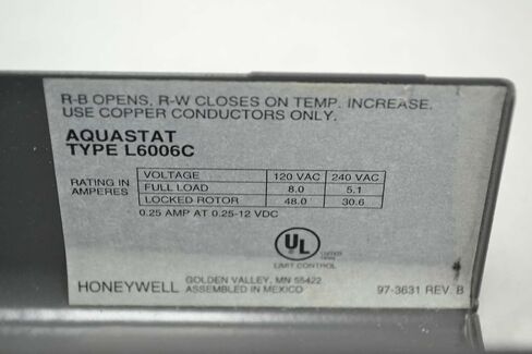 Honeywell L6006C-1034 Aquastat Controller in Kuwait