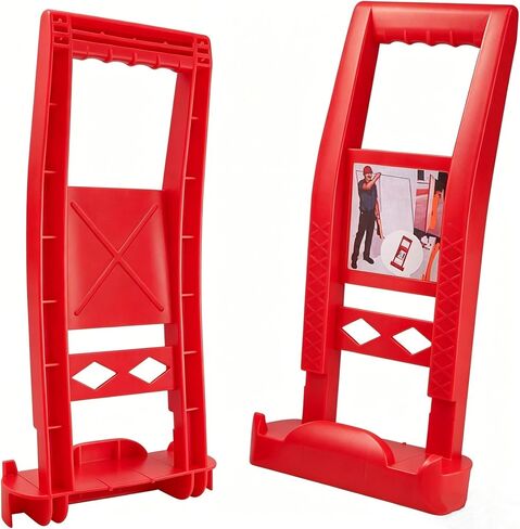 2 Pack Drywall Carrier, 176Lbs Load Bearing Plastic Panel Carrier Tool | Anti-pinch, ABS Plastic, Lightweight, Ergonomic Handling, For Drywall Plywood Glass Board Plasterboard MDF in Kuwait