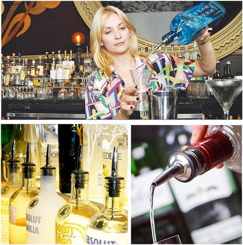 2 Pcs Stainless Steel Speed Pour Spouts, Olive Oil Dispenser Spout for 3/4" Bottle Mouth in Kuwait