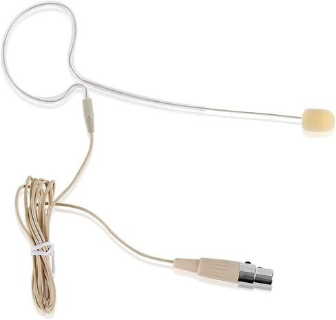 ميكروفون سماعة أذن بديل من Generic لجهاز إرسال Shure BLX1 اللاسلكي Bodypack، مكثف متعدد الاتجاهات، موصل صغير 4 دبابيس XLR Ta4f، لون بيج، HS56D4 in Kuwait