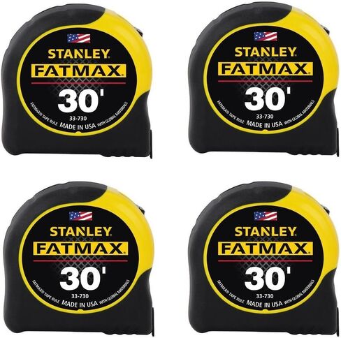 Stanley Hand Tools 33-730 1-1/4" X 30' FatMax® Tape Measure, 4-Pack in Kuwait