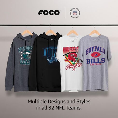 بلوفر بغطاء للرأس مطبوع عليه شعار فريق FOCO NFL in Kuwait