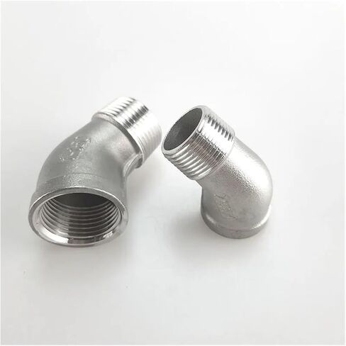 1 قطعة 1/4 "3/8" 1/2 "3/4" 1 "1-1/4" 1-1/2" 2" أنثى إلى ذكر 45 درجة الكوع موصل المقرنة SS304 تركيب الأنابيب غير القابل للصدأ (1-1/4") in Kuwait