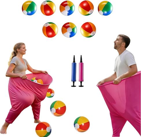 مجموعة ألعاب Granny Pants Yard، لعبة السراويل العملاقة كبيرة الحجم للحفلات الخارجية مع كرات نطاطة ومضخة هواء، ألعاب الفناء الخلفي المثالية لم شمل العائلة والكرنفال وتجمع الأصدقاء in Kuwait