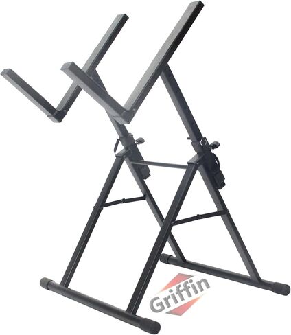 GRIFFIN Guitar Amplifier Stand (Stage-FramePRO Series) – Low Profile Audio Amp Tilt Back Adjustment – Combo PA Speaker Karaoke Monitor Holder – Speaker Cabinet Studio Equipment Platform Riser in Kuwait