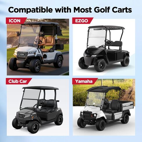 48V (51.2V) 100Ah LiFePO4 Lithium Golf Cart Battery, 200A BMS 8000+ Cycles Lifepo4 Battery with Charger, Bluetooth Mobile APP & LCD Monitor for Golf Carts, Trolling Motor in Kuwait