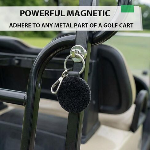Golf Glove Holder, Magnetic Golf Glove Grabber Gloves Belt Keeper Strap Both Sides Loop 360°Rotatable for Easy & Convenient Use Magnetic Accessories to Golf Cart, Bag Or Hub in Kuwait