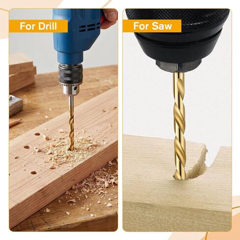 13Pcs Metal Drill Bit Set1.5-6.5mm Small Drill Bits High-Speed Steel 4mm Drills Bit for Stainless Steel Hard Metal Iron Copper Aluminum Plastic with Plastic Index Storage Box in Kuwait