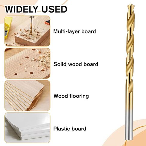 13Pcs Metal Drill Bit Set1.5-6.5mm Small Drill Bits High-Speed Steel 4mm Drills Bit for Stainless Steel Hard Metal Iron Copper Aluminum Plastic with Plastic Index Storage Box in Kuwait