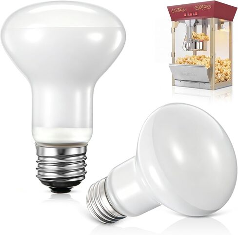 4 Pack 50W 120V R20 Popcorn Machine Light Bulb Replacement, Frosted Shatter Proof Popcorn Lamp, Incandescent Reflector Heat Light Bulb for Machine Warmer & Food Display, E26 Base in Kuwait
