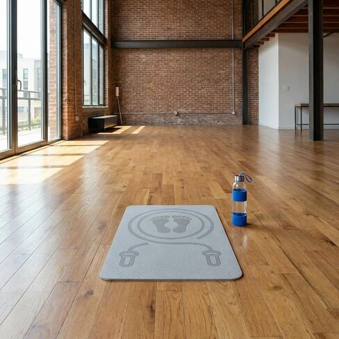 10mm Thick Fitness Mat for Jump Rope, Yoga & Pilates – Non-Slip Multi-Function Exercise Mat for Home Gym, Indoor & Outdoor Workouts(23.62 x 15.74 inches) in Kuwait