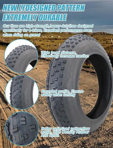 مجموعة إطارات الدراجة الدهنية والأنبوب الداخلي 102-305/16x4.0 | إطارات سميكة مقاس 16 بوصة لجميع التضاريس، إطار دراجة جبلية/E مقاس 16 × 4 بوصة إطار دراجة كهربائية 16 × 4.0، ملحقات الدراجة | 20 رطل لكل بوصة مربعة in Kuwait