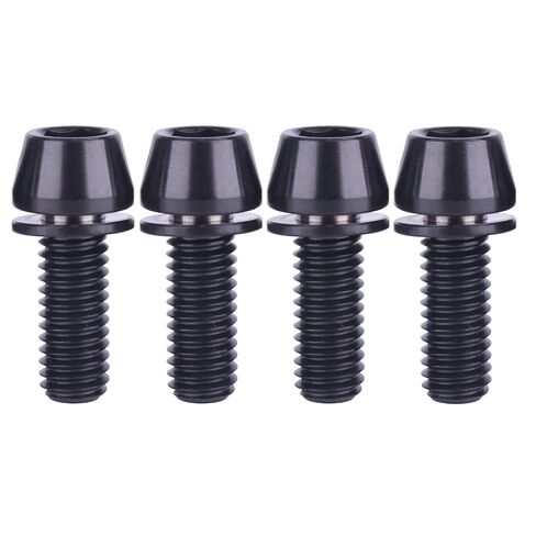 4PCS Titanium Bolt M6x16/18/20/25mm Allen Hex Tapered Head Bolt for Bicycle Crank Brake Screw (Gold, M6x20mm) in Kuwait