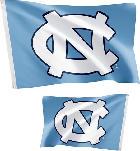 Desert Cactus University of North Carolina Flag Double Sided UNC Chapel Hill Tar Heels Banners 100% Polyester Indoor Outdoor 3x5 feet Flags (Double Sided - Flag 1) in Kuwait