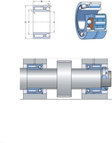 1PC NKIB5909 NKIB5909-XL Combined Needle Roller Bearings 45x68x34x30mm Angular Contact Ball in Kuwait
