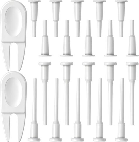 Yoga Ball Plugs, 20 Air Stopper Plugs with 2 Removal Tools Exercise Ball Plug Replacement Kit Fitness Exercise Ball Air Stopper Plug Pin for Pilates Balls Ball Inflatable Bed Pool Floats in Kuwait