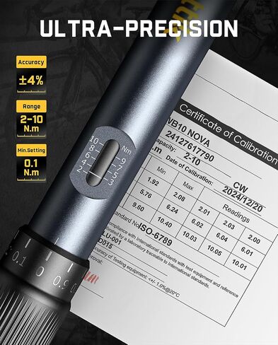 Fanttik WB10 Nova 1/4" Mini Click Torque Wrench Set for Bikes, 1.47-7.37 ft-lb(2-10 Nm), 14 Bits, Dual-Direction, 72-Tooth Precision Torque Wrench for Bicycle and MTB Maintenance in Kuwait